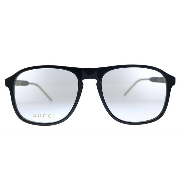 NEW GUCCI aviator acetate eyeglasses in black - Picture 1 of 3